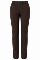 dunkelbraune Hose Damen, elegante Hose Damen, Business Hose Damen, Stoffhose Damen, Hose mit Bügelfalte, schmale Hose Damen, elegante Damenmode, italienische Mode, Boutique C5
