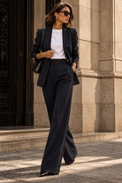 
Eleganter Rinascimento Damenblazer aus superstretchigem Material mit taillierter Passform, klassischem Revers und goldfarbenen Knöpfen.
Rinascimento Damen Stretch-Blazer in Navy mit goldfarbenen Knöpfen