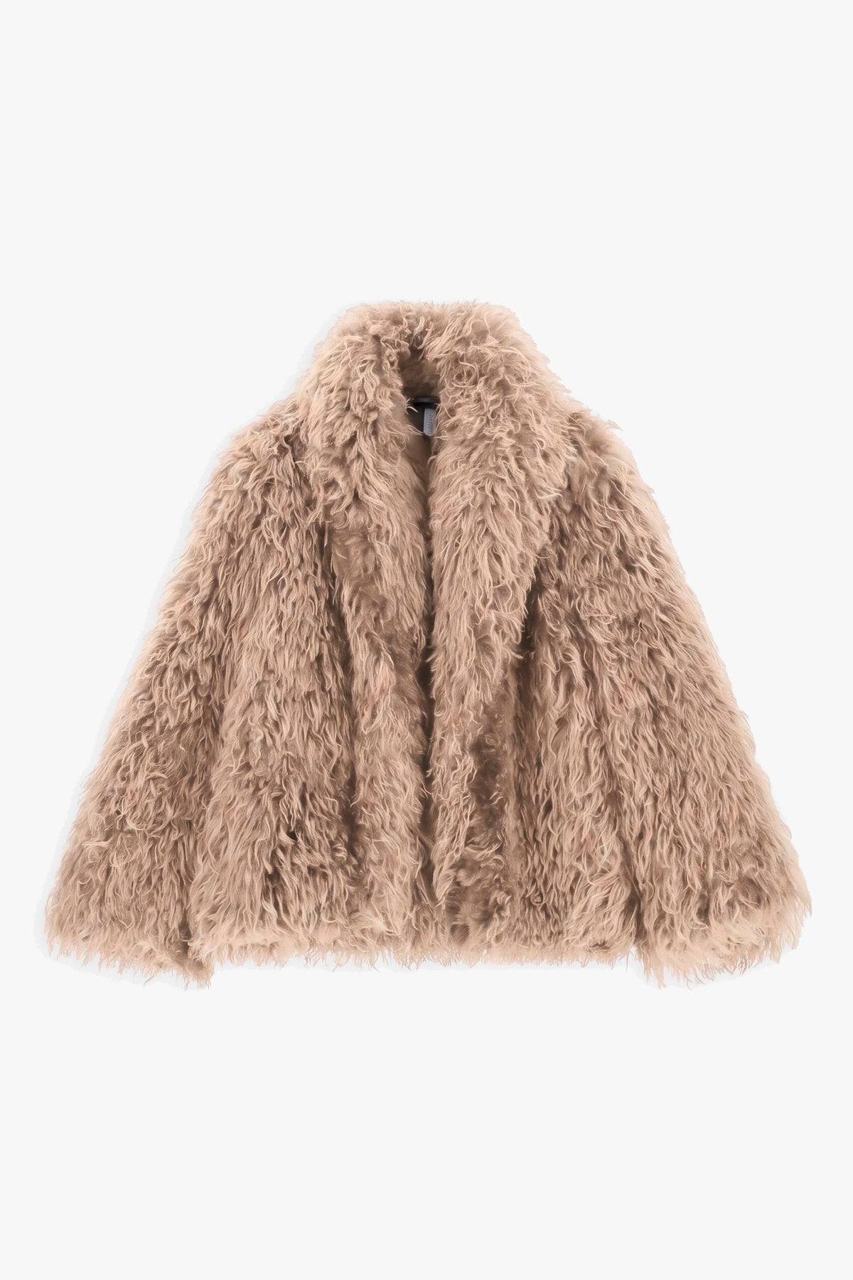 Imperial Kunstfelljacke, Kunstfelljacke Damen, Felljacke Damen beige, Kunstfellmantel Damen, Felljacke beige, Winterjacke Damen beige, langhaarige Felljacke, Teddyjacke Damen, Statement Jacke Damen, Imperial Damenmode