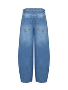 Damenjeans im Mom Fit mit niedrigem Bund und weitem Bein aus 100 % recycelter Baumwolle