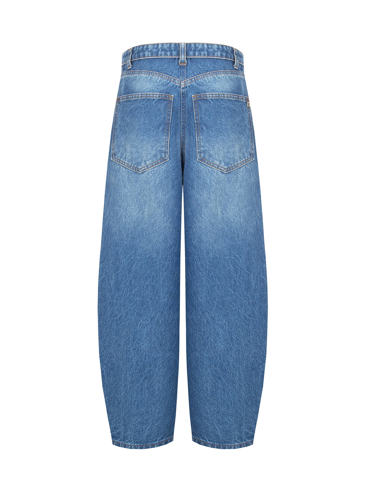 Damenjeans im Mom Fit mit niedrigem Bund und weitem Bein aus 100 % recycelter Baumwolle